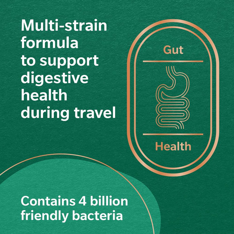 Nature’s Best ProBiome for Travel - 4 Billion Friendly Bacteria - Delayed Release Capsules - 30 Capsules (1 Month Supply) 30 count (Pack of 1)