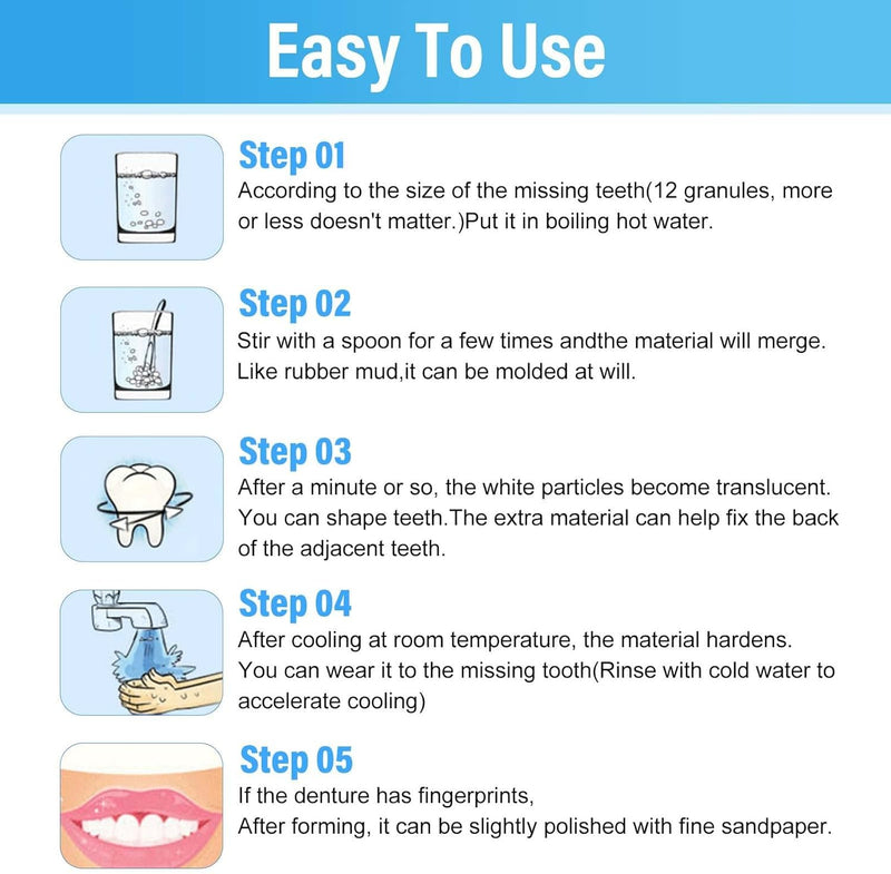 [Australia] - Tooth Repair kit with 4 Dental Tools, Easy-to-Use for Men & Women,Dental Care Kit Fixing Broken Teeth, Save Smile Cause Bad Teeth and Smile Confidently Again 
