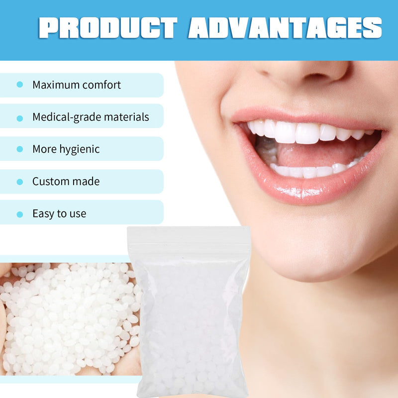 [Australia] - Clip-on teeth, 100 g dentures, temporary teeth, tooth repair set, do-it-yourself dentures, is suitable for temporarily repairing missing or damaged teeth. 