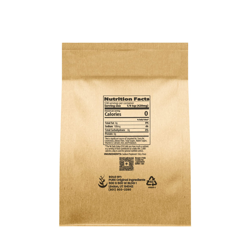 [Australia] - Pure Original Ingredients Sodium Propionate (8 oz) Preservative & Mold Inhibitor, Food Grade, Food Additive 