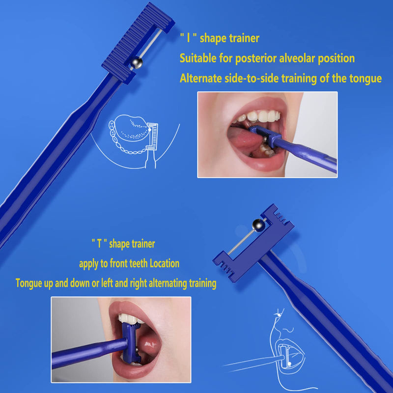 [Australia] - LJTT 3Pcs Kids Tongue Tip Lateralization Elevation Tools Tongue Tip Exercise Oral Muscle Training Autism Speech Therapy Talk-Tool 