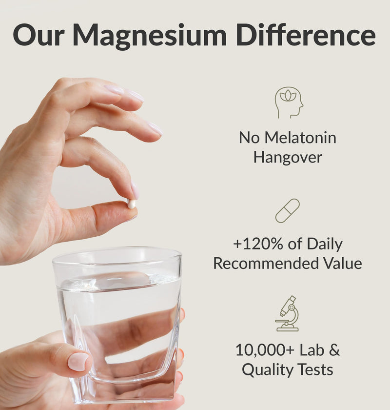 [Australia] - BIOptimizers Magnesium Breakthrough Complex Supplement with 7 Forms of Mg: Glycinate, Malate, Citrate, and More - Natural Support for Sleep and Cognitive Function - 60 Capsules- Calming Vitamins Unflavored 60 Count (Pack of 1) 