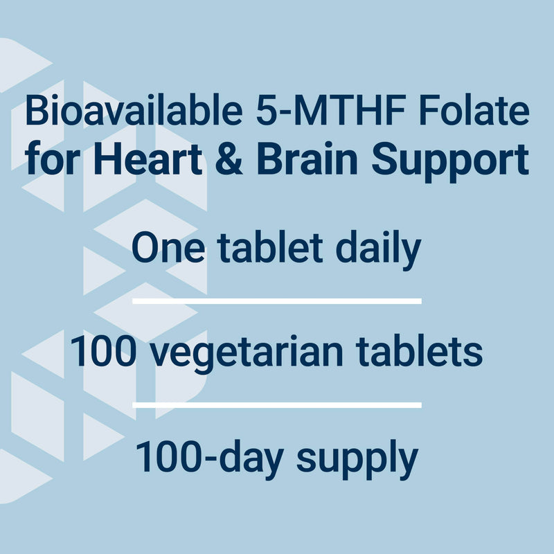 Life Extension Optimized Folate – L-methylfolate – Heart & Brain Support, Healthy Homocysteine Levels – Non-GMO, Gluten-Free, Vegetarian – 1700 mcg DFE, 100 Vegetarian Tablets | L-Methylfolate for Heart & Brain Support & Healthy Homocysteine Levels, No...