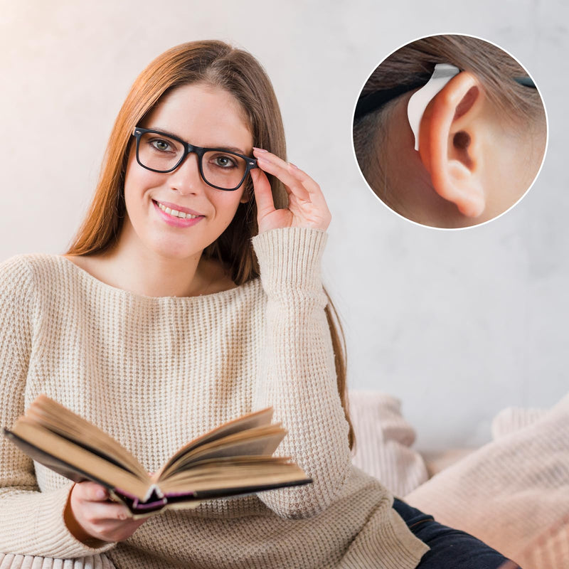 [Australia] - Glasses Ear Hooks Anti-Slip Silicone Glasses Ear Hooks Gjixni 10 Pairs of Glasses Holder Soft Hook Holder Non-Slip Holder Glasses Hanger Comfort Covers Hanger Tips for Sunglasses (Transparent) 