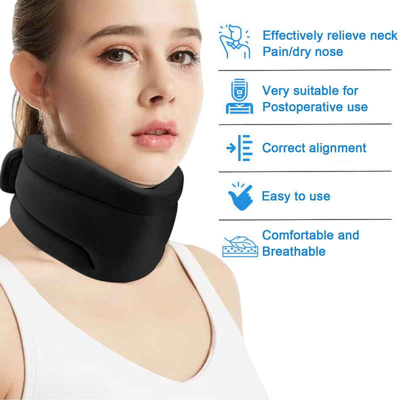 [Australia] - Raxfekro neck support for neck pain and support, neck bandage, neck stretcher made of soft foam neck brace for sleep pain and pressure for women men 