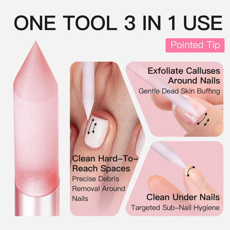 Curvlife 10g Semi Solid Nail Glue and 10ml Nail Glue Remover Kit for Press On Nails - 4pc Professional Set with Czech Glass File & Cuticle Pusher for Flawless Application & Removal