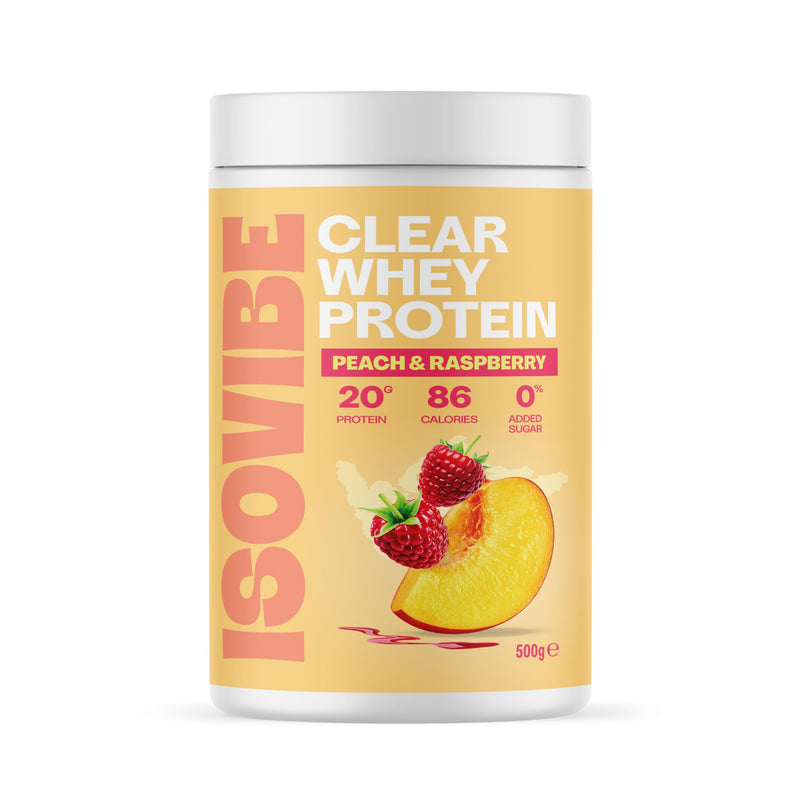 Clear Whey Protein Powder Peach & Raspberry (20 Servings) Refreshing Protein Water | Zero Added Sugar | High Protein 20g Per Serving 20 Servings