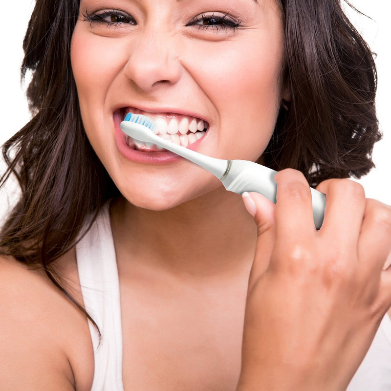 [Australia] - Pyle Wave Rechargeable Electric Toothbrush - w/ 3 Brush Mode, UV Light, 2 min Timer, 2 Oral Brush Heads, Charging Dock Holder - for Kids, Teens, Adults 