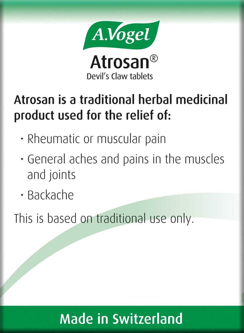 A.Vogel Atrosan Devil’s Claw Tablets | Back & Muscle Pain Relief | 30 Devil’s Claw Tablets 30 count (Pack of 1)