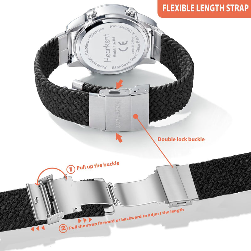 [Australia] - Women Pedometer Watch-Step Tracker Watch with Calories Counter-Non Bluetooth Pedometer Watches-LCD Large Numbers-30M Waterproof Watch-Sport Pedometer Watch Step Counter for Walking Black 