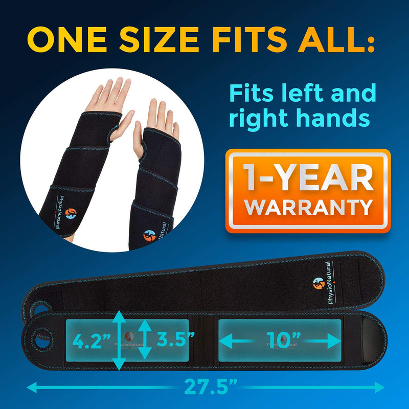[Australia] - Wrist Ice Pack Wrap - Cold Therapy for Instant Pain Relief and Treatment of Carpal Tunnel, Tendonitis, Injuries, Swelling, Rheumatoid Arthritis, Sprains - Hand Support Brace with Reusable Gel Packs 