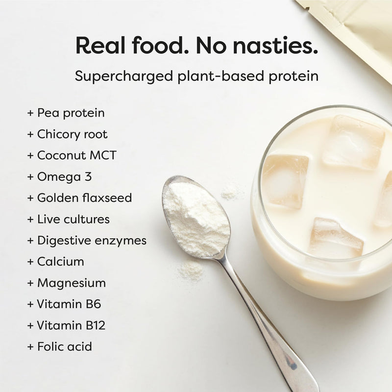 Vegan Protein Powder Designed for Women | 600g | 20g Pea Protein with Added Vitamins, Fibre & Live Cultures | Dairy, Lactose, Gluten & Soy Free Plant Based Protein Shake | UK Made | Vanilla