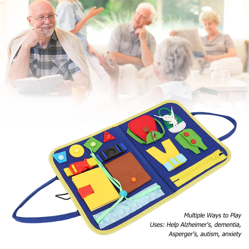 [Australia] - Dementia Fidget Blanket, Dementia Activities for Seniors, Alzheimer's Products Busy Blanket, Fidget Toy Sensory Blanket for Autism, Alzheimer's and Dementia, Anxiety Relief 