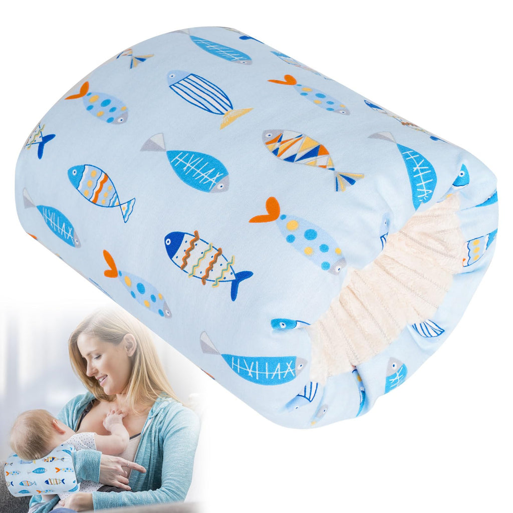 1Pc Baby Nursing Arm Breastfeeding Pillow Soft Cotton Bottle Feeding Pillows for Newborn (Colorful Fish) Little Bear