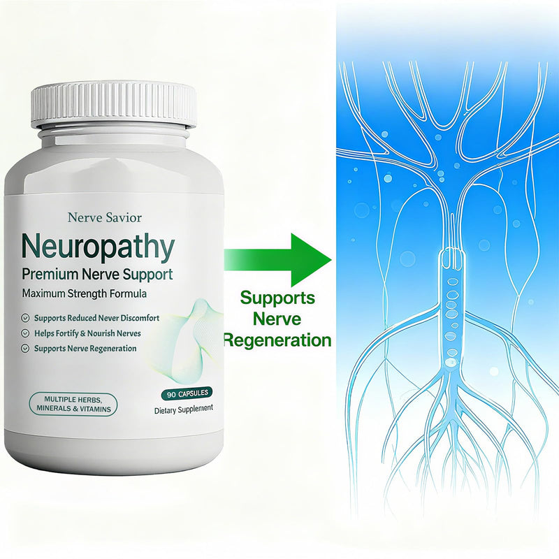 for Neuropathy - 600mg Alpha Lipoic Acid + B Vitamins & Herbal Blend for Nerve Health, Natural Energy – 90 Capsules