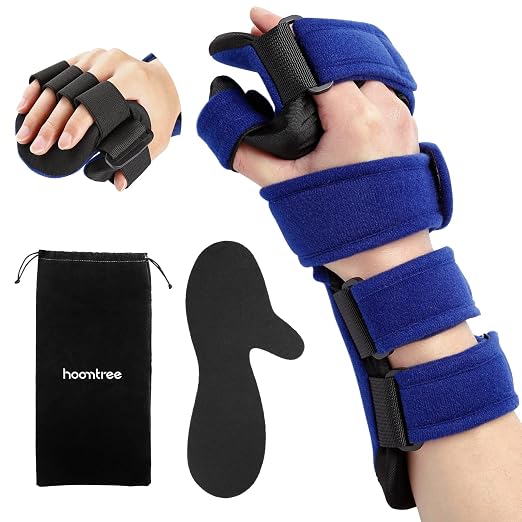 Resting Hand Splint, Functional Hand Brace, Wrist & Finger Night Immobilizer, Hand Support for Tendinitis, Arthritis, Carpal Tunnel Syndrome, Stroke Hand, Fit for Left and Right Hand L/XL