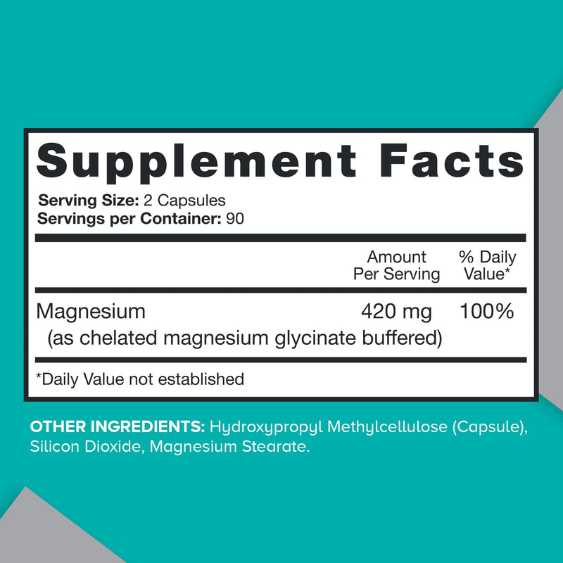 [Australia] - Qunol Magnesium Capsules 420mg, 100% DV, High Absorption Magnesium Supplement, Extra Strength, Bone and Muscle Health Supplement, 180 Count 180 Count (Pack of 1) 