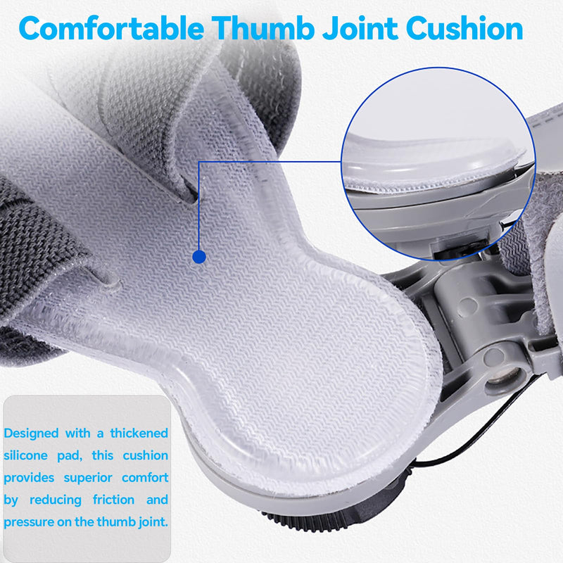 [Australia] - Bunion Corrector for Men and Women Big Toe, Adjustable Splint for Hallux Valgus Correction with Anti-slip Heel Strap and Detachable Silicone Pad, Toe Separators Pack(Gray) Gray 