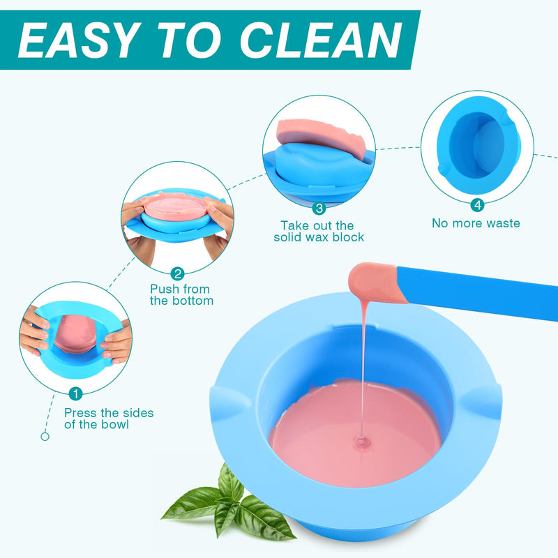 [Australia] - PURPESKY Wax Beads Bulk, 1lbs Hard Waxing Beans for Hair Removal, Brazilian Coarse Wax for Face, Leg, Bikini, Home Waxing Kit with Collapsible Bowl/Pot & Collapsible Bowl (Cream) pot-cream 16 Ounce (Pack of 1) 