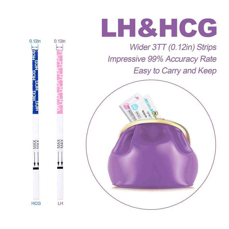 [Australia] - MomMed Ovulation Test Strips, Ovulation and Pregnancy Tests (LH50-HCG20), Includes 50 Ovulation Tests and 20 Pregnancy Tests with 70 Urine Cups, Accurately Track Ovulation and Detect Early Pregnancy 1 Count (Pack of 1) 