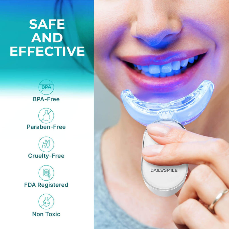 [Australia] - Teeth Whitening Kit with LED - Formulated for Sensitive Teeth, Hands-Free, Waterproof LED Light and 4 Gel Pens, Instant Results 1 Count (Pack of 1) Teeth Whitening Kit With Led Light 