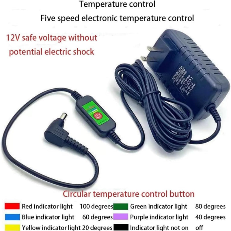 [Australia] - Hot Stones for Massage, Electric Body Massager with Temperature Control, Natural Bian Stone Gua Sha Scraping Massager for Home SPA Relaxation Treatment Pain Relief A 