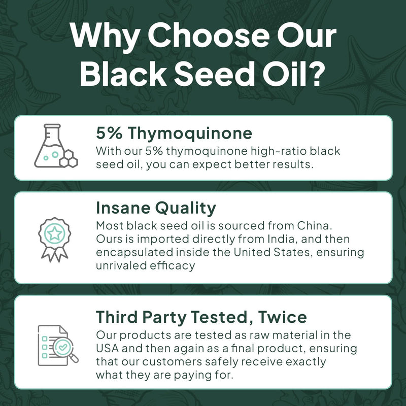 [Australia] - Better Organic Black Seed Oil Cold Pressed - Pure Nigella Sativa Oil for Immune Support - 5% Thymoquinone - Support Memory, Vitality, and Cellular Health 1 Pack 