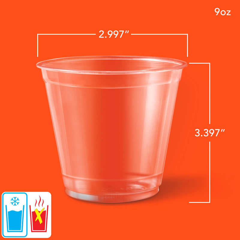 [Australia] - Hefty Deluxe Clear Plastic Party Cups (9 Ounce, 40 Count) 40 Count (Pack of 1) 