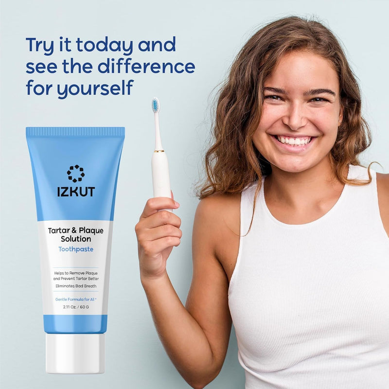 (Pack of 2) Plaque & Tartar Remover Toothpaste for Teeth: Removes Plaque & Controls Tartar Build-up – Long-Lasting Fresh Breath, Deep Cleansing, Gum-Friendly Formula, Enamel Support for Adults & Kids