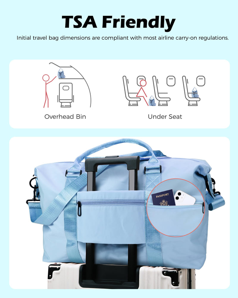 2PC Initial Travel Duffel Bag