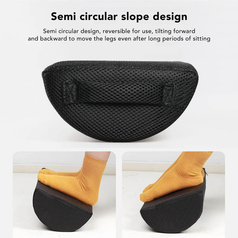 [Australia] - Half Moon Bolster Pillow for Legs, Knees, Lower Back and Head, Half Round Support Pillow, Massage Bolster, Lumbar Support Pillow for Bed, Sleeping, Improves 