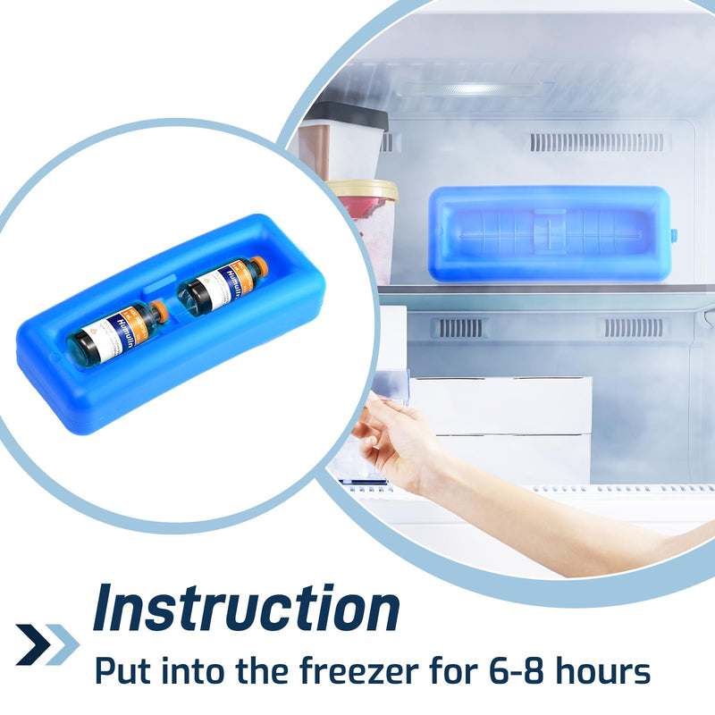 [Australia] - Insulin Vial Cooler Travel Case,Diabetes Carrying Insulated Bag for Supplies Keep Medicine Cool,Diabetic Small Bottle Protector Kit for Storage,Portable Mini Pack with Protective Ice Brick Small--Fits Vial 