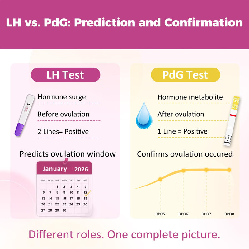 Carethetic PdG Test Strips, 10 Count – Ovulation Confirmation Test with Progesterone Metabolite (PdG), At-Home Fertility Test for Women