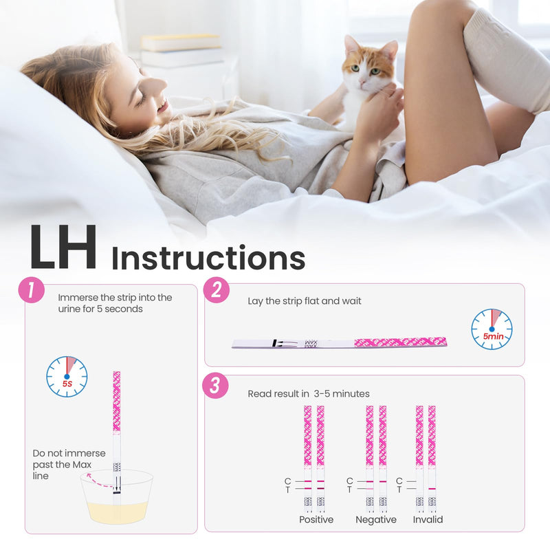 [Australia] - Femometer Home LH & HCG Test Strip Kit 50 Ovulation & 20 Pregnancy Test Strips Over 99% Accurate & Easy to Use middle 