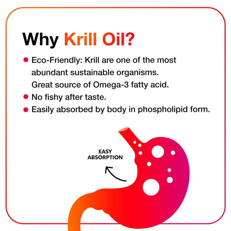 MegaRed Antarctic Krill Oil 500mg Omega 3 Fatty Acid Supplement, Extra Strength EPA & DHA Krill Oil Softgels (90cnt Box), Astaxanthin, Heart Health Supplement with No Fish Oil Aftertaste | Antioxidant Astaxanthin, Phospholipids, EPA & DHA, Heart Suppor...