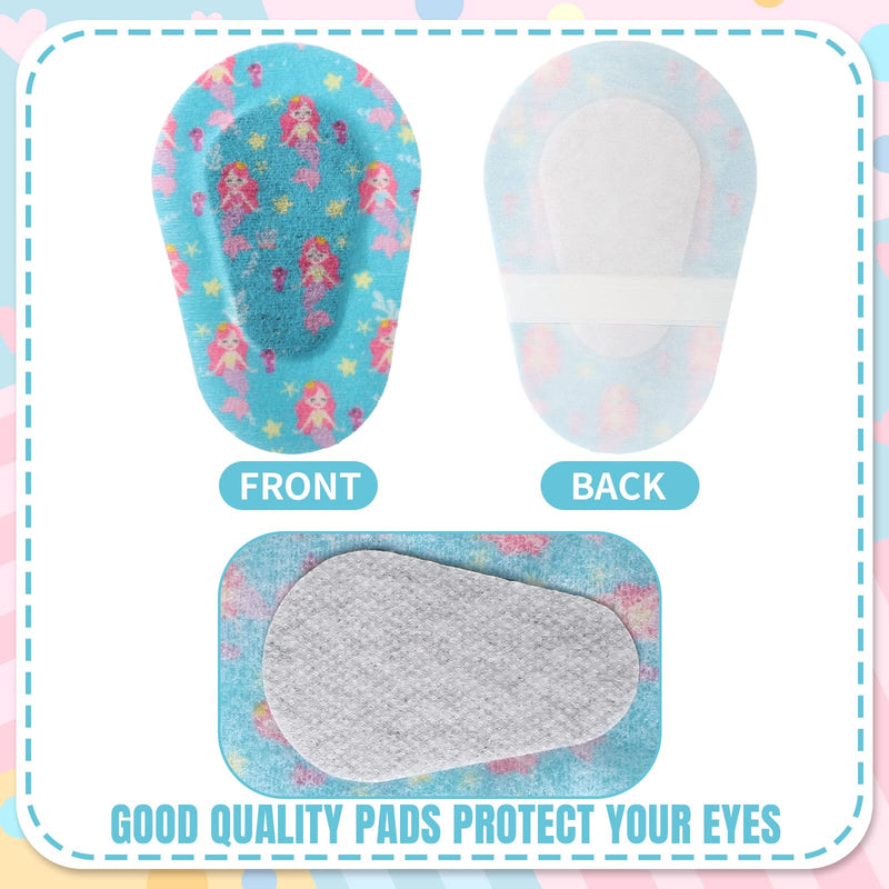 [Australia] - Panelee 60 Pcs Adhesive Eye Patches for Kids Girls Designs Cotton Adhesive Bandages for Girls Toddler, 6 Styles 