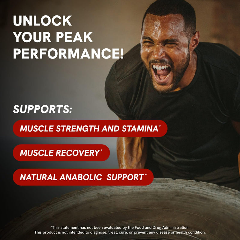 [Australia] - Turkesterone Supplement for Men - Organic Turkesterone Supplement for Muscle Growth w/Fadogia Agrestis Pterostilbene | Complexed Turkesterone Powder | 120 Turkestrone Vegan Capsules 2 Packs 