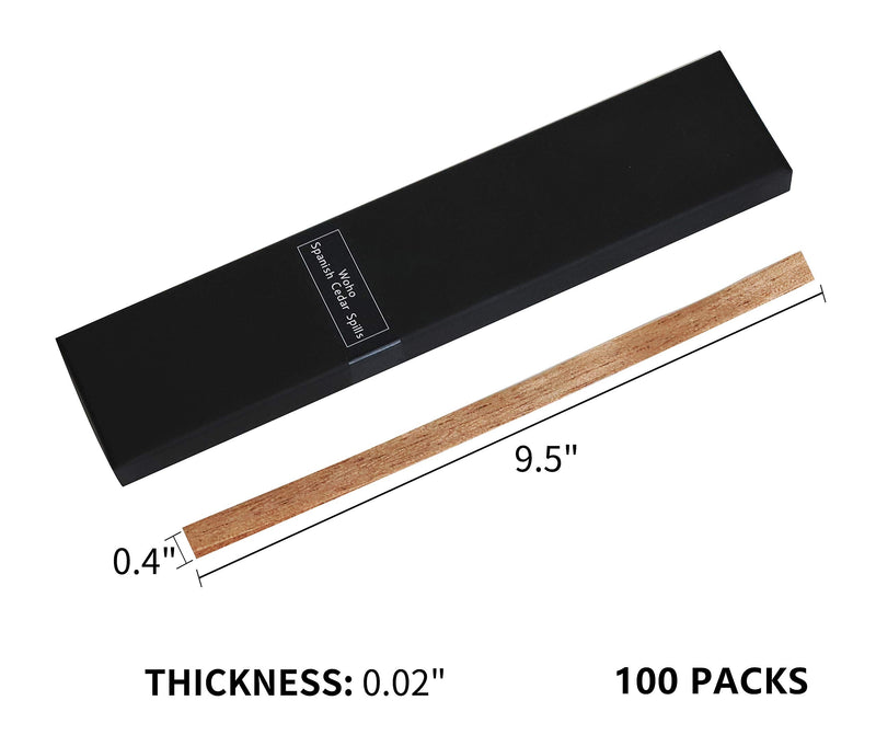 [Australia] - 120 Packs Spanish Cedar Cigar Lighter Cedar Wood Spills Strips Sticks, Cigar Lighting and Pipe Smoking Assessories and Humidor for Cigar Box Tray Jar and Case 