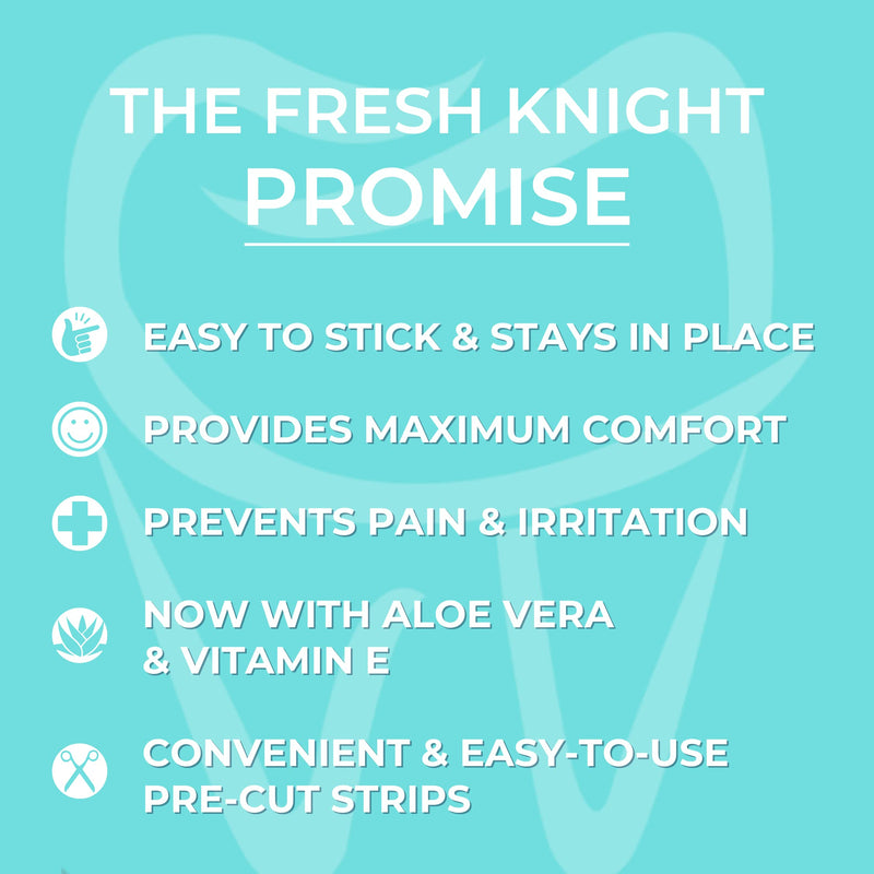 [Australia] - Fresh Knight Braces Wax. Dental Wax for Braces & Aligners - Premium Orthodontic Strips Food Grade (Aloe Green) Aloe Green 5 Count (Pack of 10) 