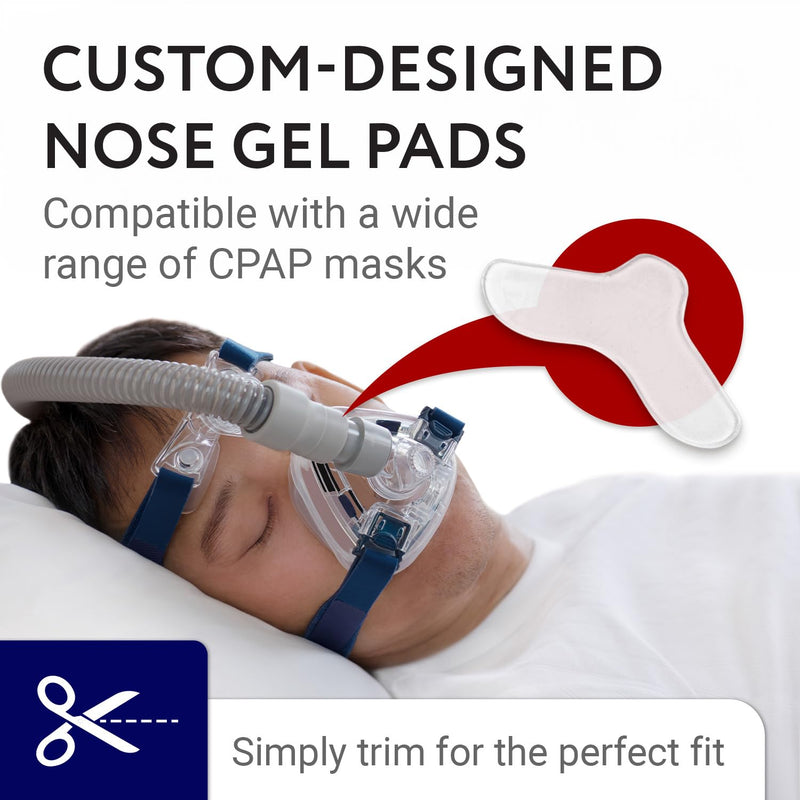[Australia] - IMPRESA 5 Pack Nasal Pads for CPAP Mask - CPAP Nose Pads - CPAP Supplies for CPAP Machine - Sleep Apnea Mask Comfort Pad - Custom Design & Can Be Trimmed to Size - CPAP Cushions for Most Masks 