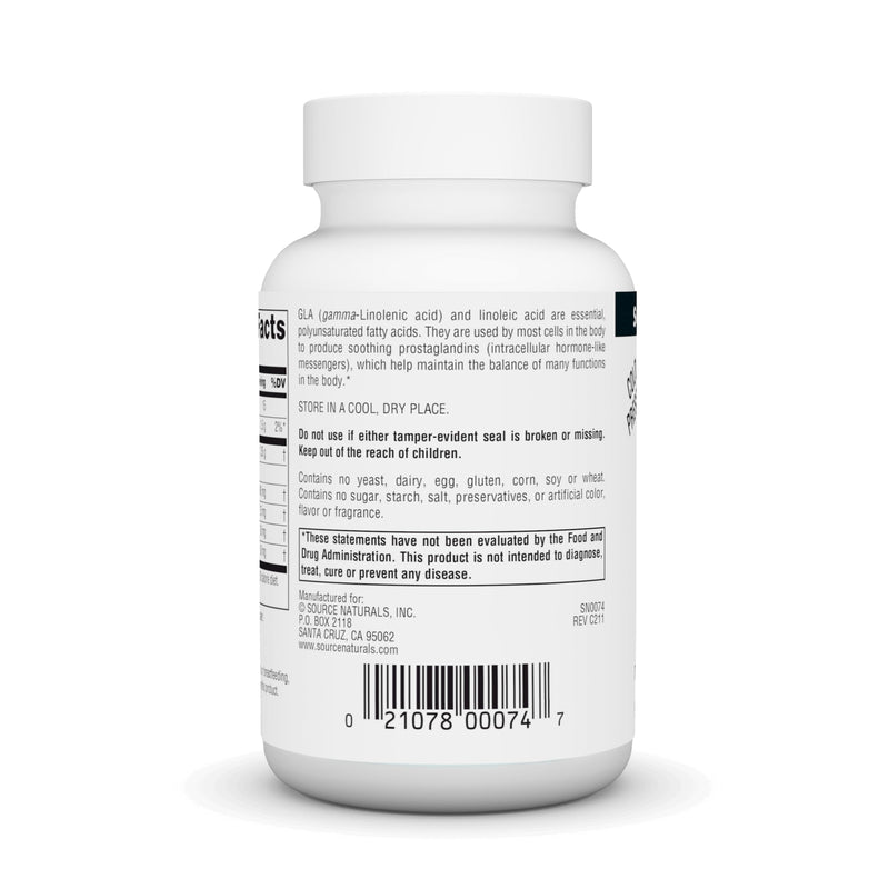 [Australia] - Source Naturals Evening Primrose Oil - Hexane-Free - 1350mg - GLA Yield: 135 mg - Cold-Pressed - 30 Softgels 