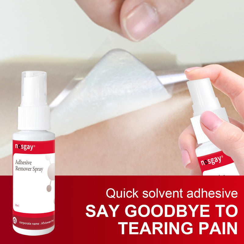 [Australia] - nosgay No-Sting Adhesive Remover Spray - Medical Adhesive Remover 1 Oz - Adhesive Remover for Skin Ostomy Bandage Wound Dressings Wig Glue Remover (1 Pcs) 1 Pcs 