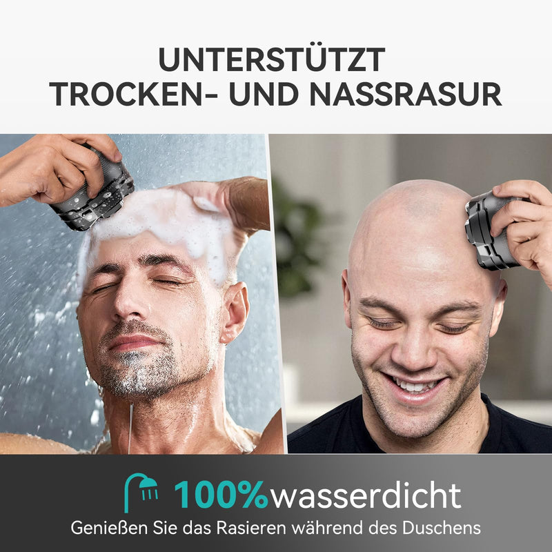 [Australia] - Bald Razor Men, Kensen Head Shaver Bald Waterproof Head Shaver Men Rechargeable Type-C Shaver Head Bald Magnetic Head Shaver Men Easy to Clean Battery Life 160 Mins A 