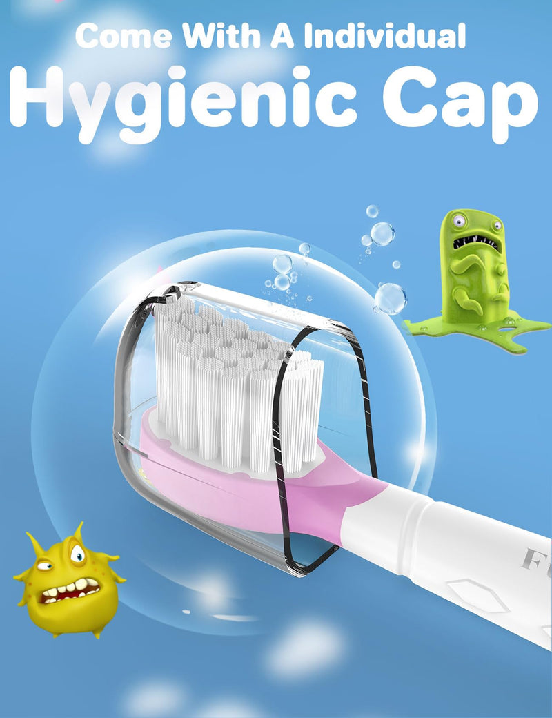 [Australia] - Kids Replacement Heads for Philips Sonicare: 3+ Years Old Children Soft Electric Toothbrush Compact Child Brush Head for Boys Girls, Blue 4 Pack 3-7 Years Old - 4 Pack 