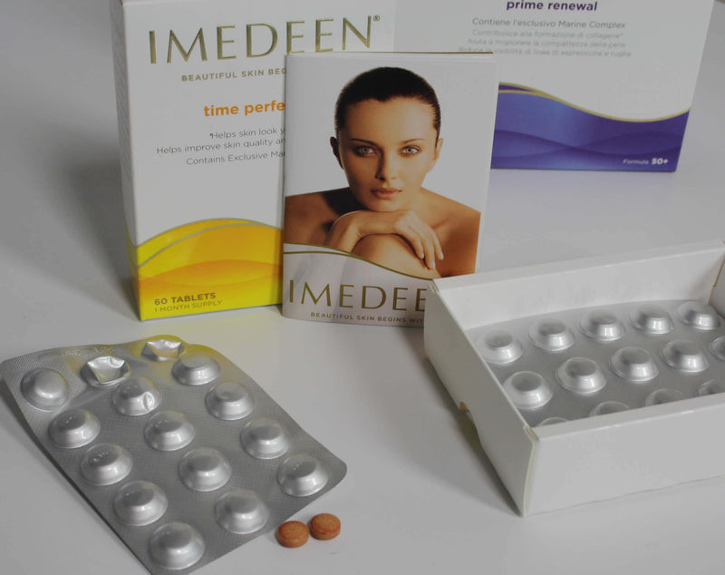 Imedeen Time Perfection - 120 Tablets - Skincare Supplements to Support Collagen Formation - Containing Vitamin C and Zinc - Improves Moisture Balance & Helps Skin to Feel Smoother.