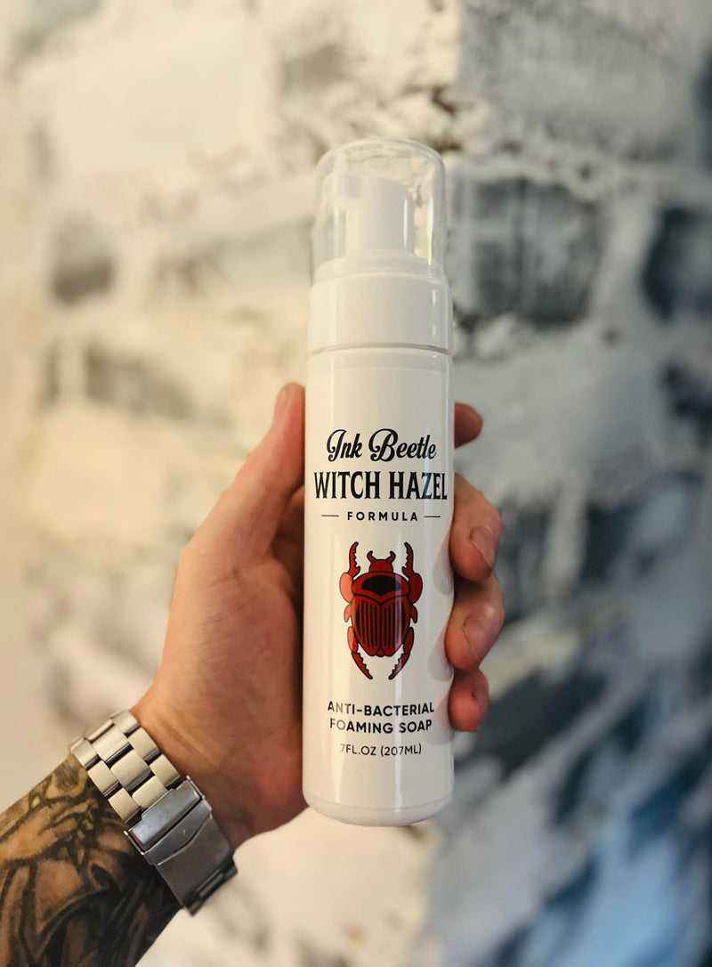 [Australia] - Witch Hazel Anti-Bacterial Foaming Soap, For Tattoos and Piercings, Premium Tattoo Care, 7 Fl Oz (207ml) 