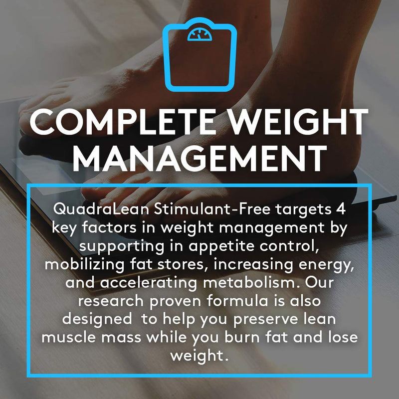 [Australia] - RSP Nutrition QuadraLean - Stimulant Free Weight Management, Metabolism Booster, Energy & Appetite Support - CLA, L-Carnitine, Green Tea Extract, Non-Stim Formula, 50 Serv (Packaging May Vary) 