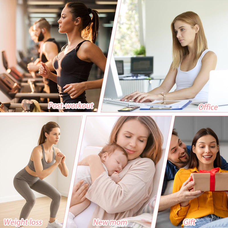 Lymphatic Drainage Massager & Anti Cellulite Massage Tool, White | Reduce Stretch Marks & Cellulite, Helps Muscle Relax, For Legs, Arms & Belly, Light, Heat & Vibration