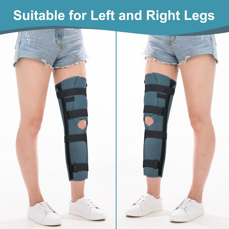 [Australia] - Knee Immobilizer Brace for Orthopedic for Pain,Knee Fractures,Instability, ACL,MCL,MeniscusTear,Arthritis,Displacement Post Surgery Recovery 21.8" Length Women Men Leg Braces Universa (M) M 