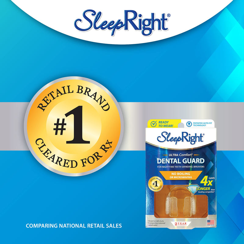 [Australia] - SleepRight Ultra-Comfort Dental Guard Mouth Guard to Prevent Teeth Grinding - No Boil - Extra Strong 